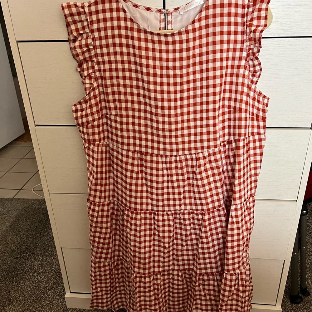 Red Gingham Dress